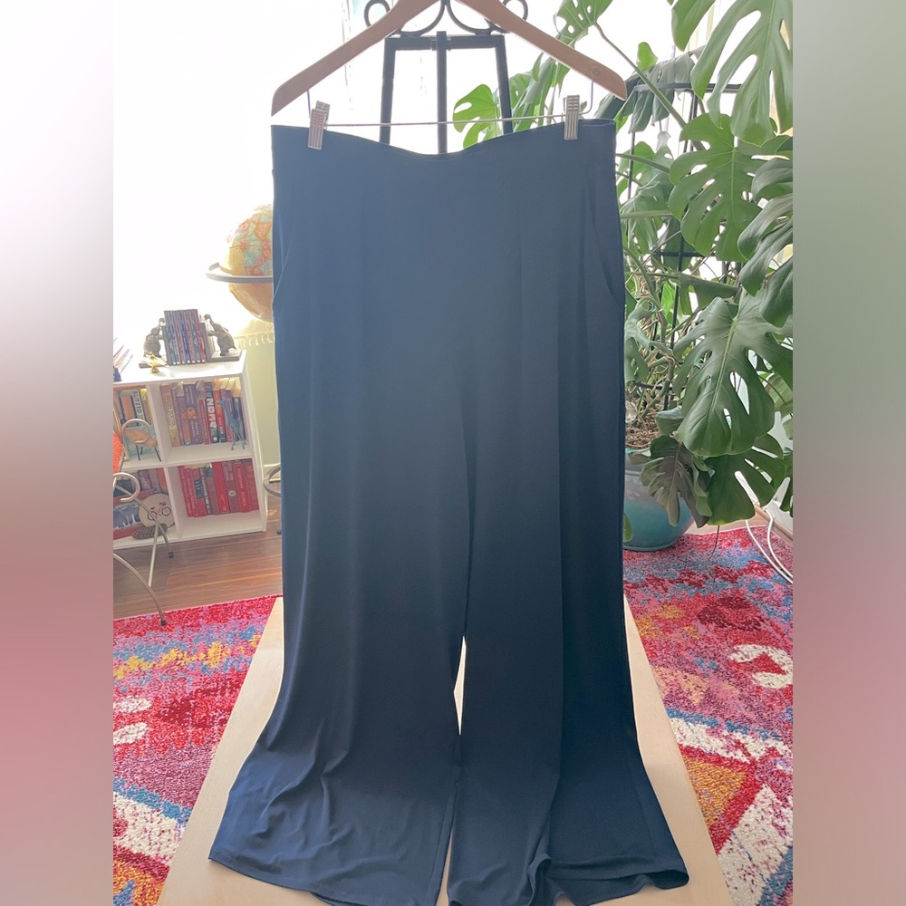 Navy Palazzo Pants